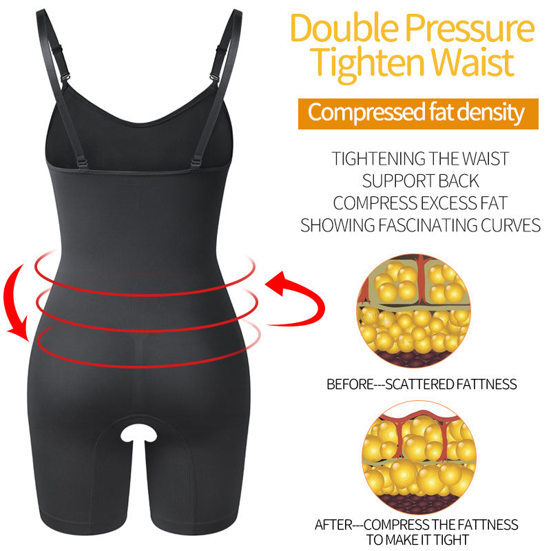 Women's Full Body Haper Bodysuit - High Compression Tummy Control