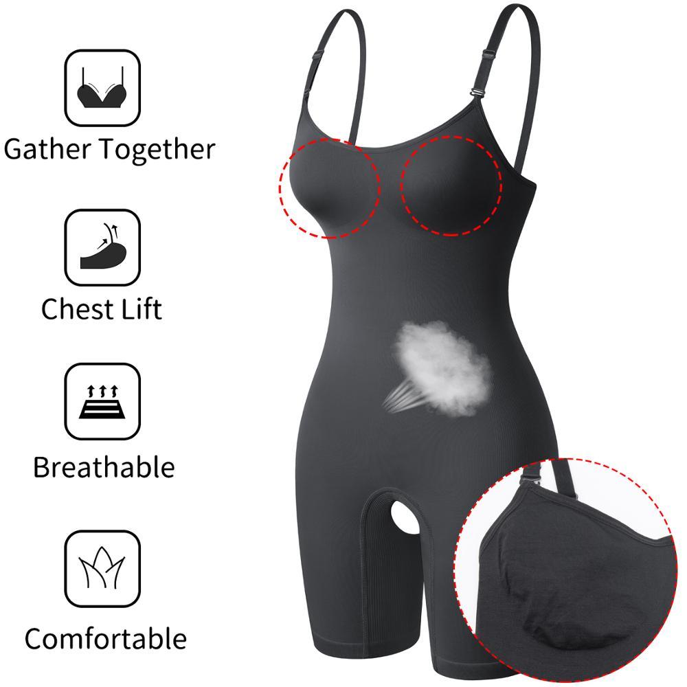 Women's Full Body Haper Bodysuit - High Compression Tummy Control